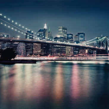 Неоновый Бруклинский мост